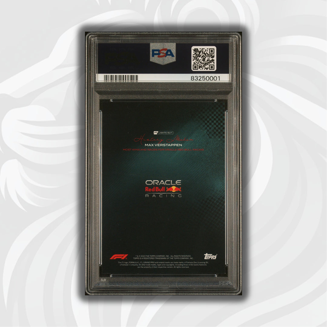 PSA 9 - /99 - Max Verstappen - Most Wins And Races - History Maker - Teal