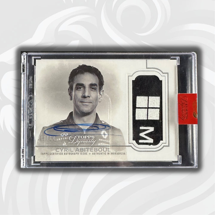 03/10 Silver - Cyril Abiteboul #DAP-CAPII -  Single Principal - Auto Patch - 2020 Topps Dynasty F1