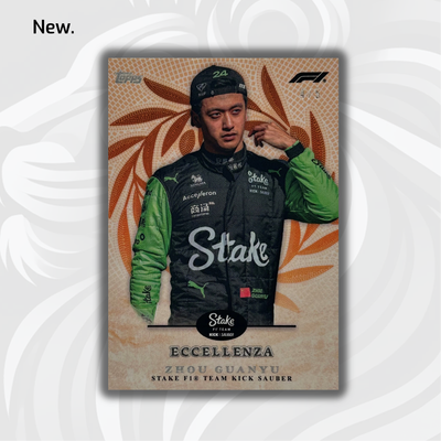 /5 Zhou Guanyu - Trionfo - Orange - 2024 Topps Eccellenza F1