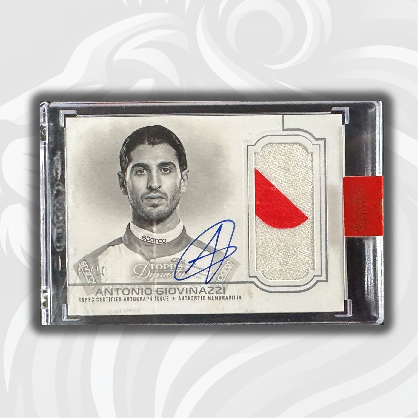 09/10 Silver - Antonio Giovinazzi #DAP-IAG - Single - Auto Patch - 2020 Topps Dynasty F1
