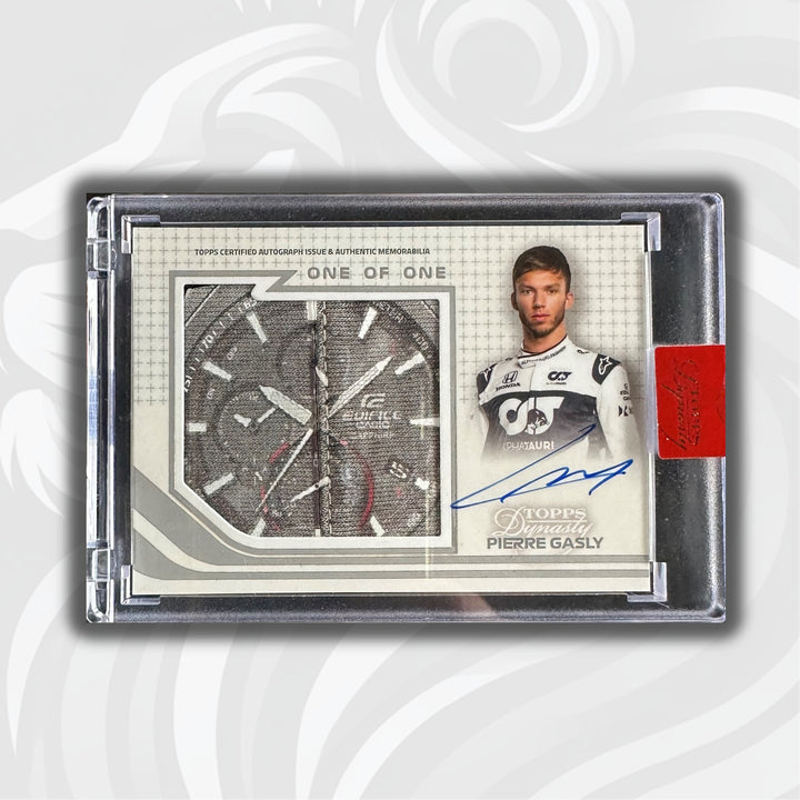 1/1 Pierre Gasly #AGJP-PG - Autographed Racing Glove Jumbo Patch - 2021 Topps Dynasty