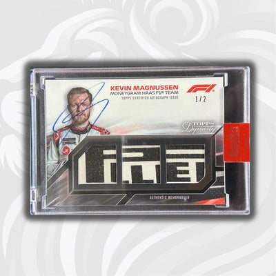 1/2 Kevin Magnussen #SDTRA-KMII - Triple Relic Autograph - 2023 Topps Dynasty F1