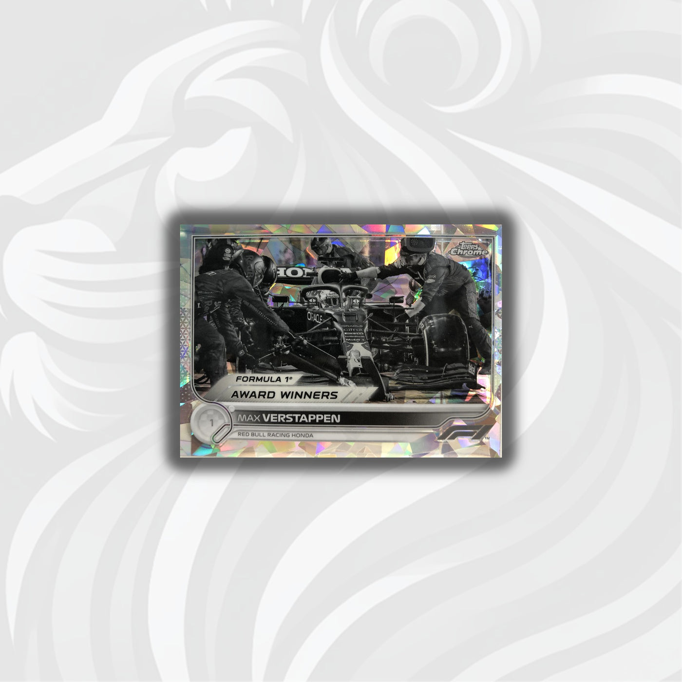 10/15 - Max Verstappen #196 - Sapphire Edition - Black & White - 2022 Topps Chrome