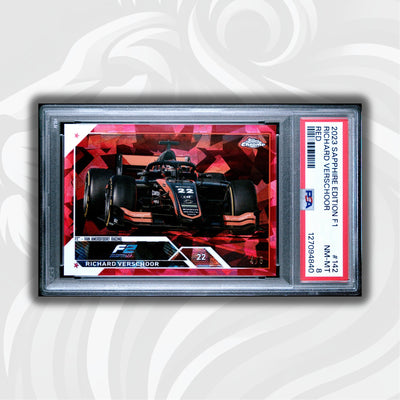 PSA 8 - 4/5 Red - Richard Verschoor #142 - 2023 Topps Chrome Sapphire
