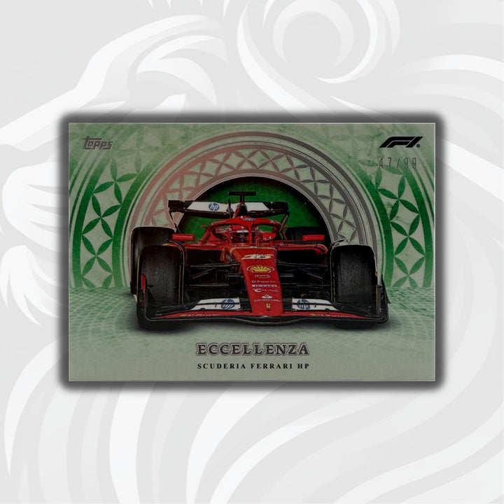 PSA - 47/99 Scuderia Ferrari HP - 2024 Topps Eccellenza - Macchina Da Corsa Green - Front