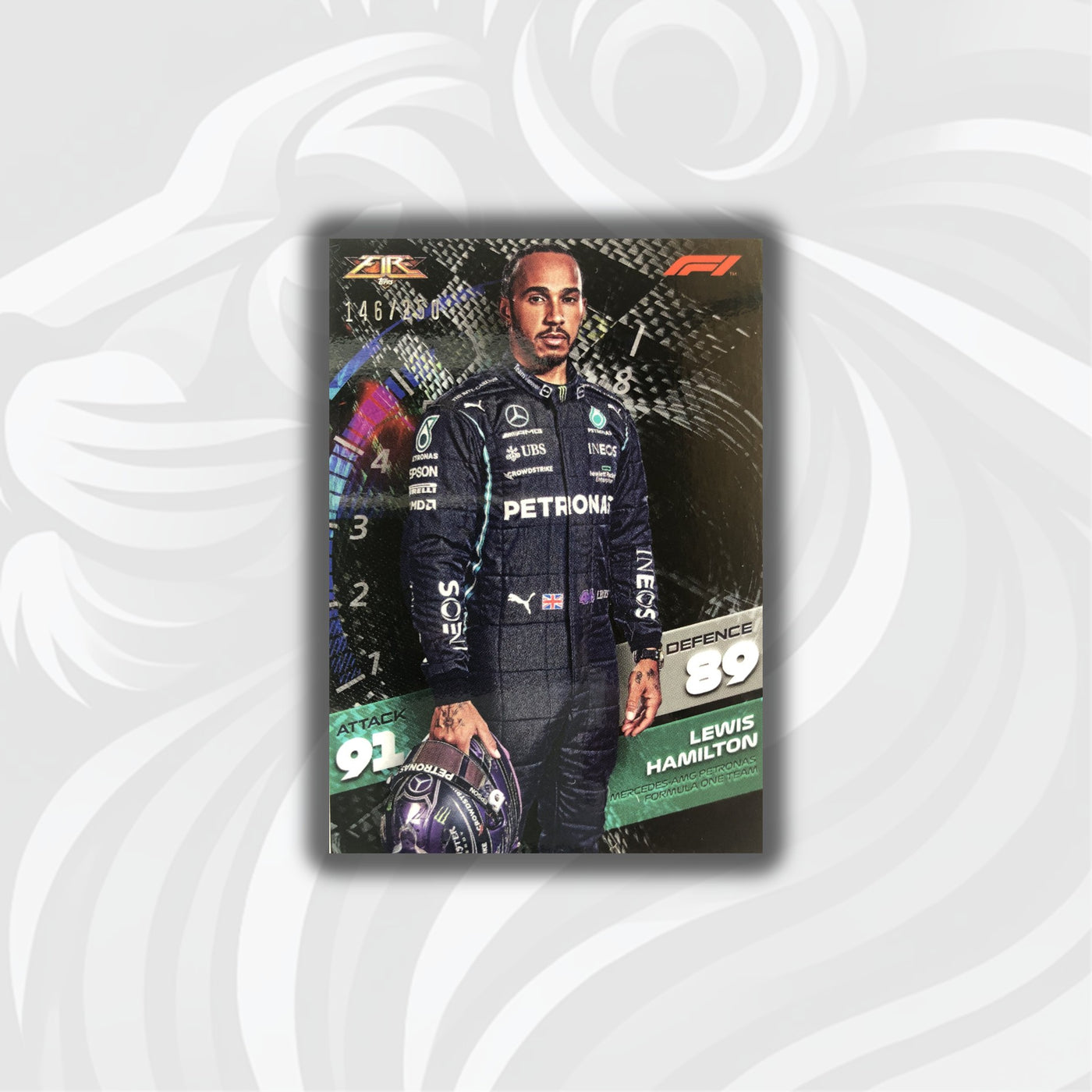 146/250 Lewis Hamilton - Fire Card - 2021 Topps Turbo Attax