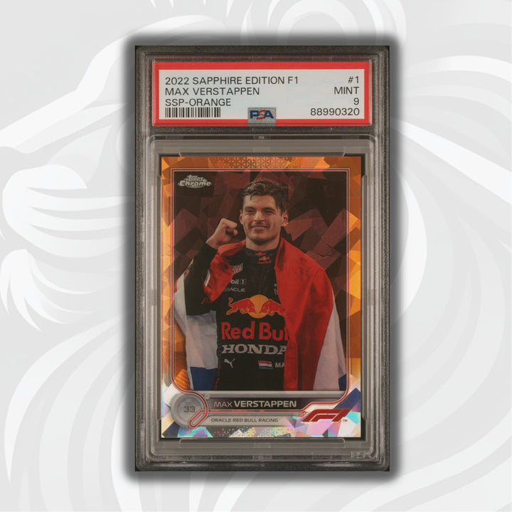 PSA 9 - 20/25 - Sapphire Edition #1 Max Verstappen SSP - Orange