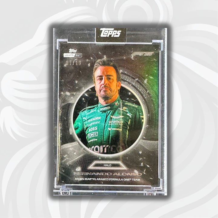 7/10 Black - Fernando Alonso - 2025 Topps Lights Out - Halo