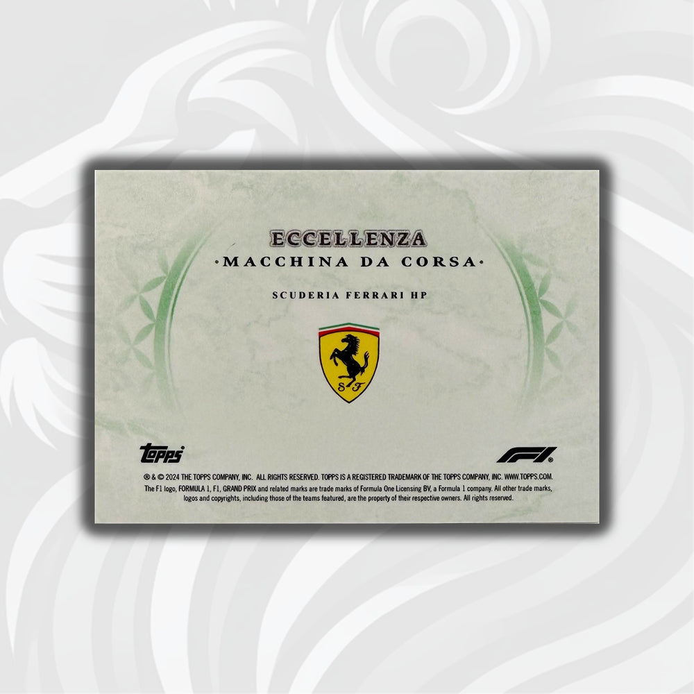 PSA - 47/99 Scuderia Ferrari HP - 2024 Topps Eccellenza - Macchina Da Corsa Green - Back