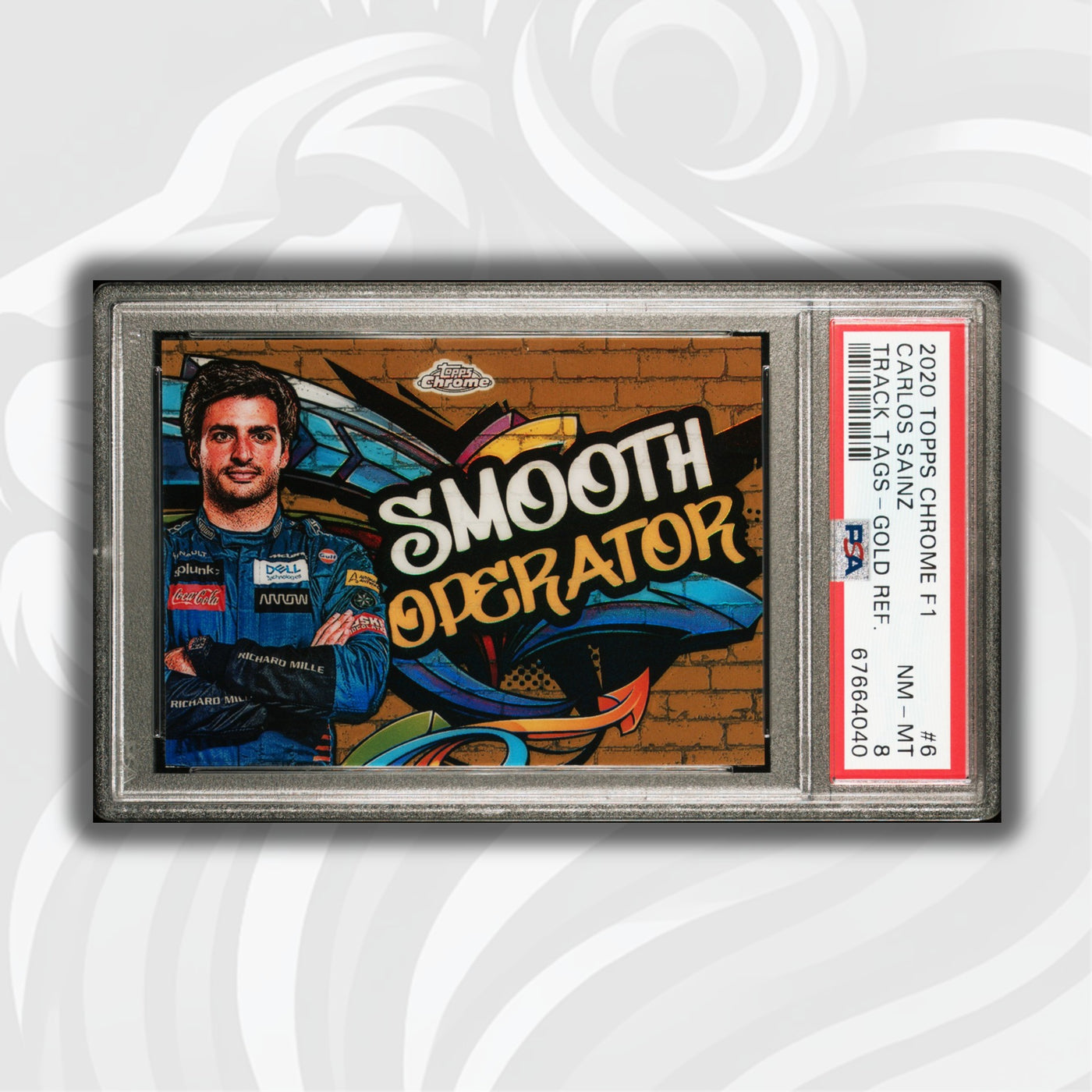 PSA 8 - 09/50 Gold - Carlos Sainz #6 - Track Tags