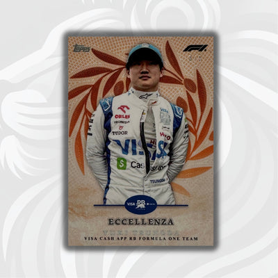 3/5 Yuki Tsunoda - Trionfo - Orange - 2024 Topps Eccellenza F1