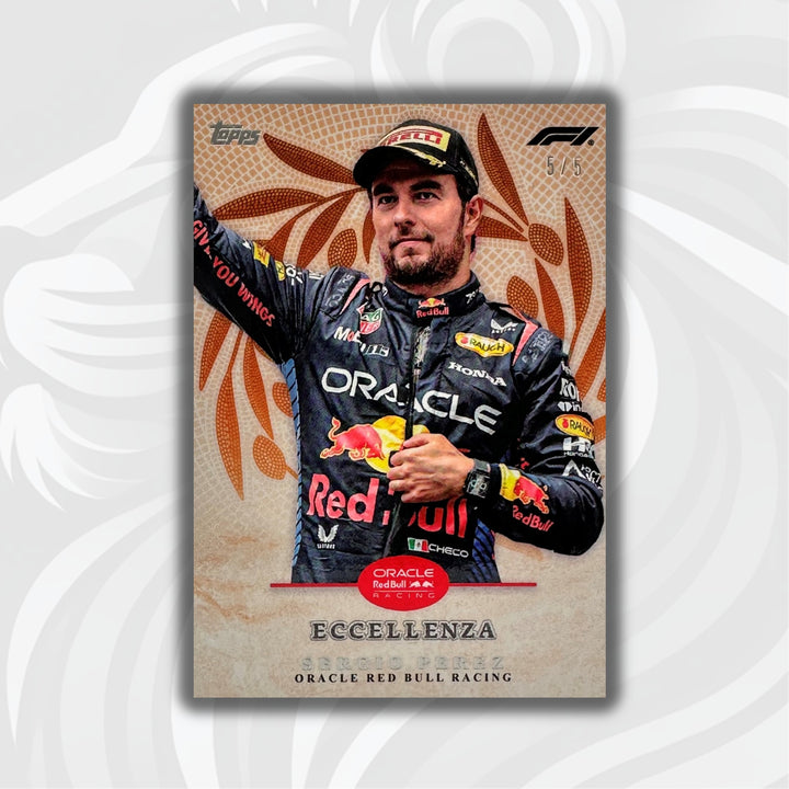 5/5 Sergio Perez - Trionfo - Orange - 2024 Topps Eccellenza F1