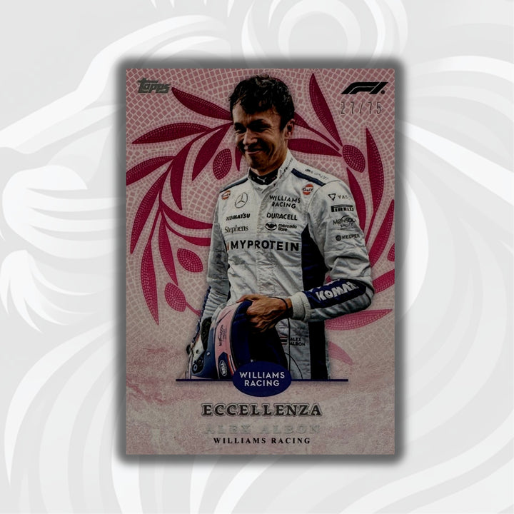 27/75 Alexander Albon - Trionfo - Pink - 2024 Topps Eccellenza F1