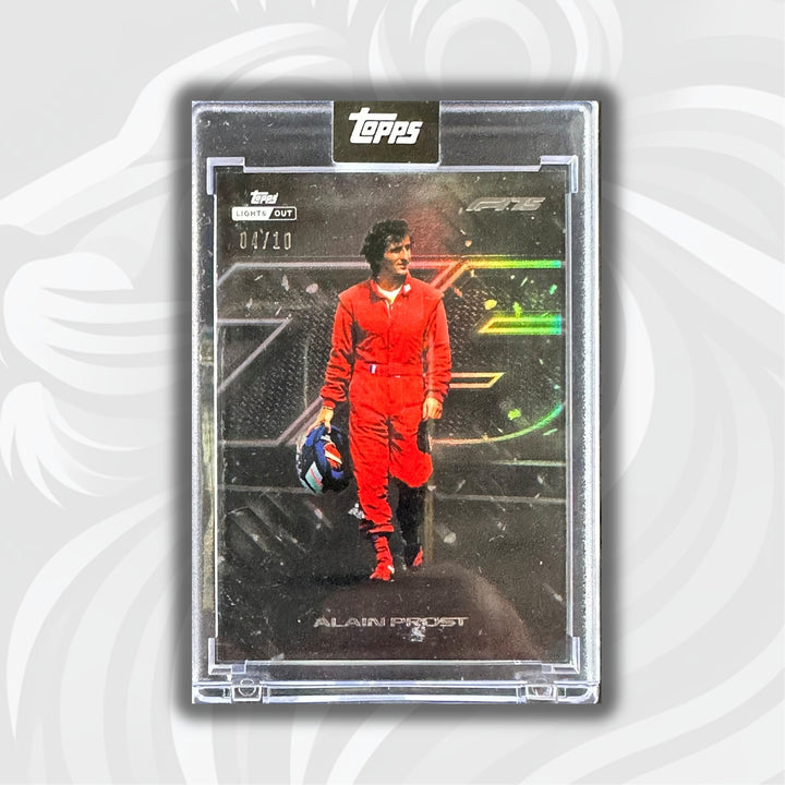 4/10 Black - Alain Prost - 2025 Topps Lights Out - 75th Anniversary