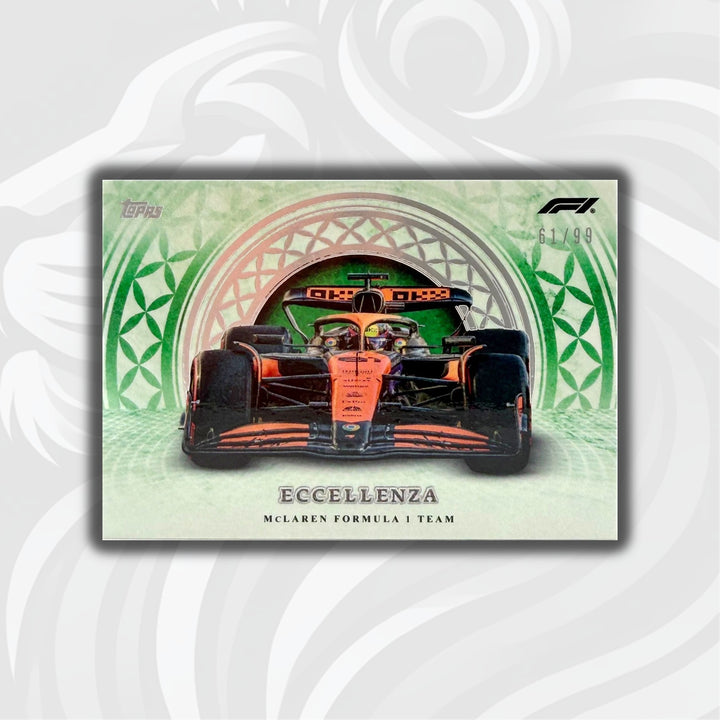PSA - - 61/99 McLaren Formula 1 Team - 2024 Topps Eccellenza - Green - Front