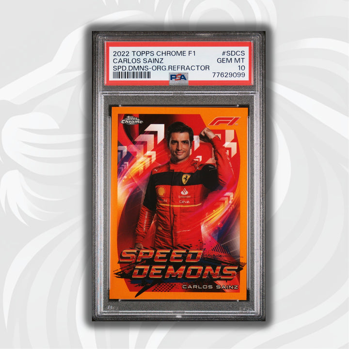 PSA 10 - 6/25 Carlos Sainz #SDCS - Speed Demons - Orange Refractor