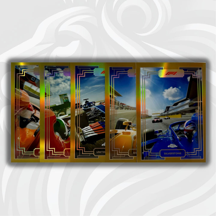 Art Du Grand Prix - Chrome Gold Box Topper Set - 5 Cards - #ADGP-BT1-5