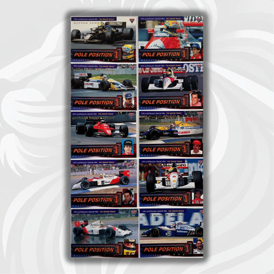 Futera 1995 - Pole Position Complete Set  of 10 /3000 Cards - #PP1-10