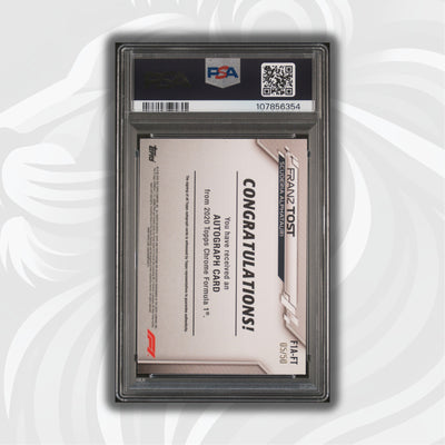PSA 7 - 05/50 Auto - Franz Tost #F1A-FT - Topps Chrome 2020 - Gold Wave (POP1)