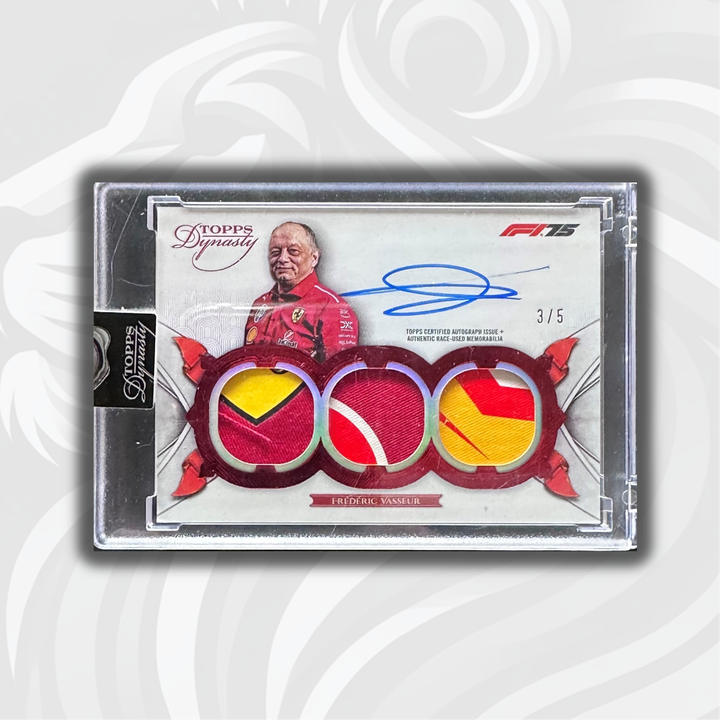 3/5 Frederic Vasseur #SDTRA-FVA - Triple Relic Autograph - 2025 Topps Dynasty Formula 1