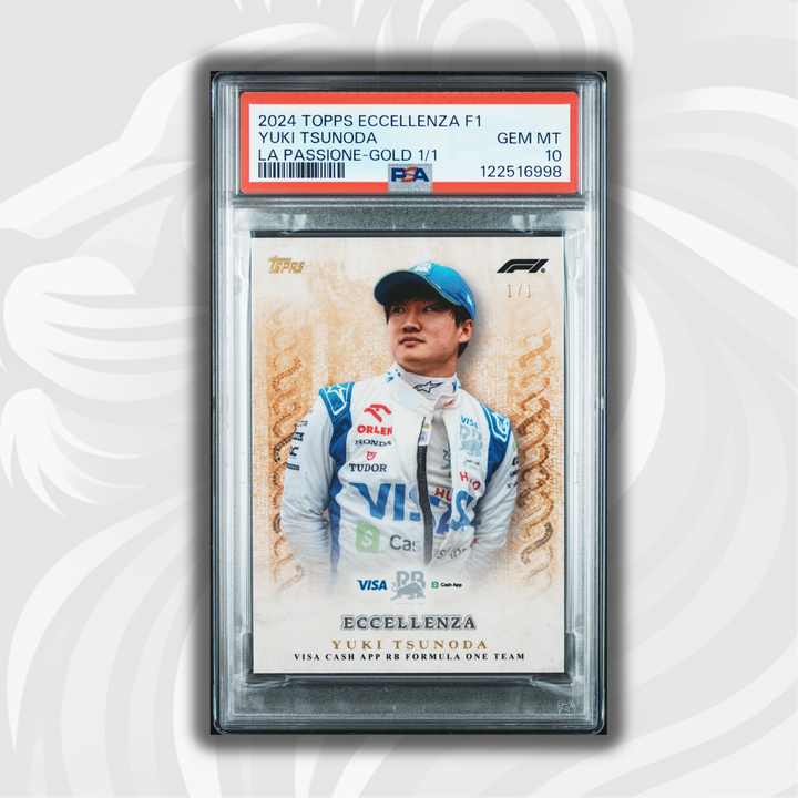 PSA 10 - 1/1 Yuki Tsunoda - La Passione - Gold - 2024 Topps Eccellenza F1