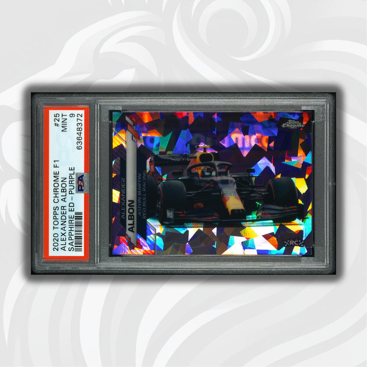 PSA 9 - 09/10 Alex Albon #25 - Sapphire - Purple -2020 Topps Chrome F1