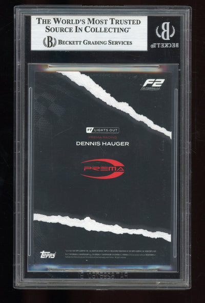 BGS 9 - /15 Dennis Hauger - F2 - Purple - 2022 Topps Lights Out F1