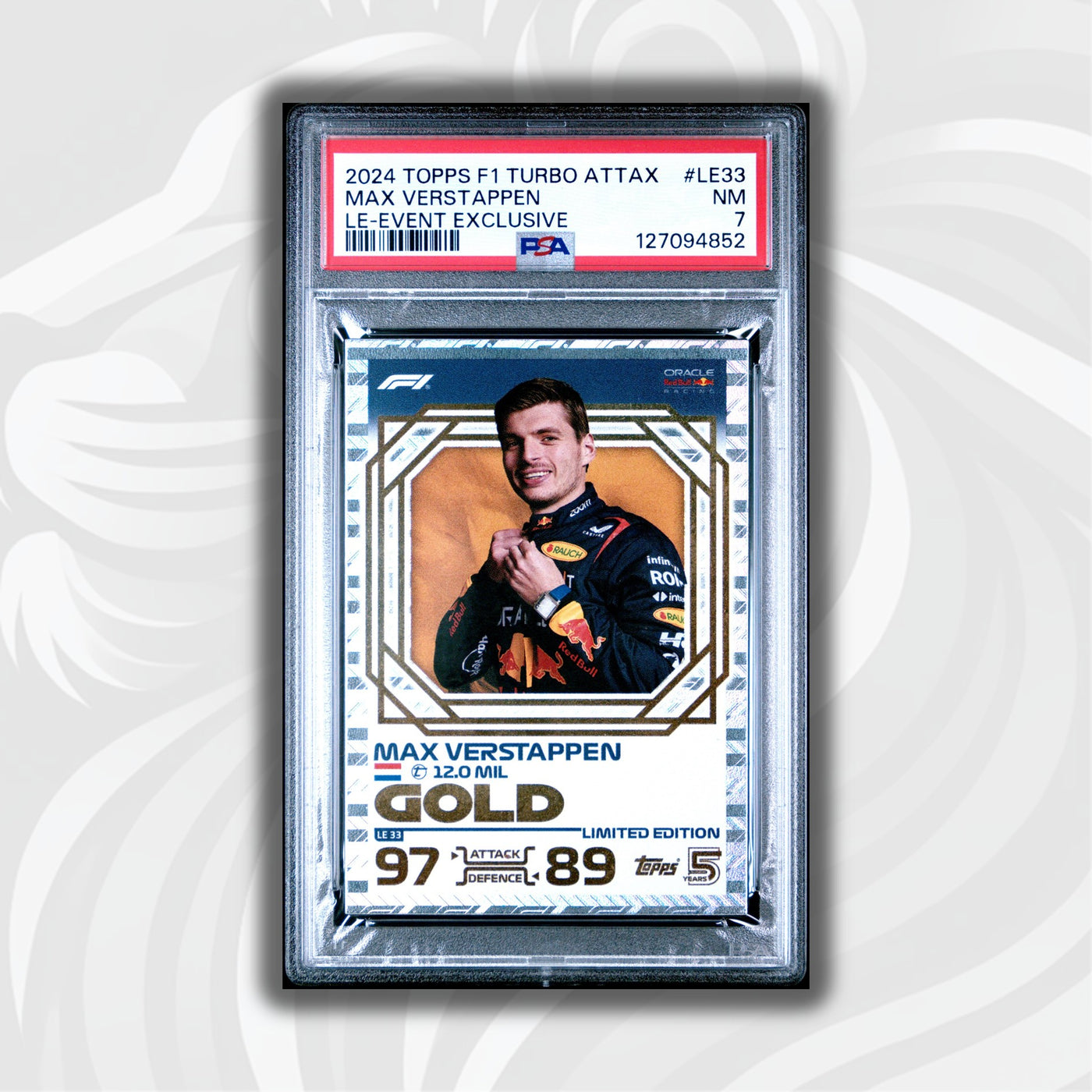 PSA 7 Max Verstappen #LE33 2024 Turbo Attax LE-Event Exclusive