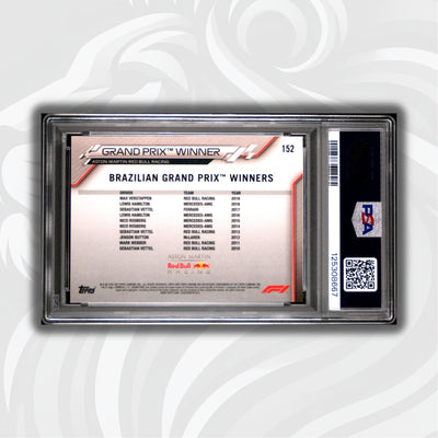 PSA 10 - Max Verstappen #152 - 2020 Topps Chrome F1 Sapphire Edition - Grand Prix Winner Brazil