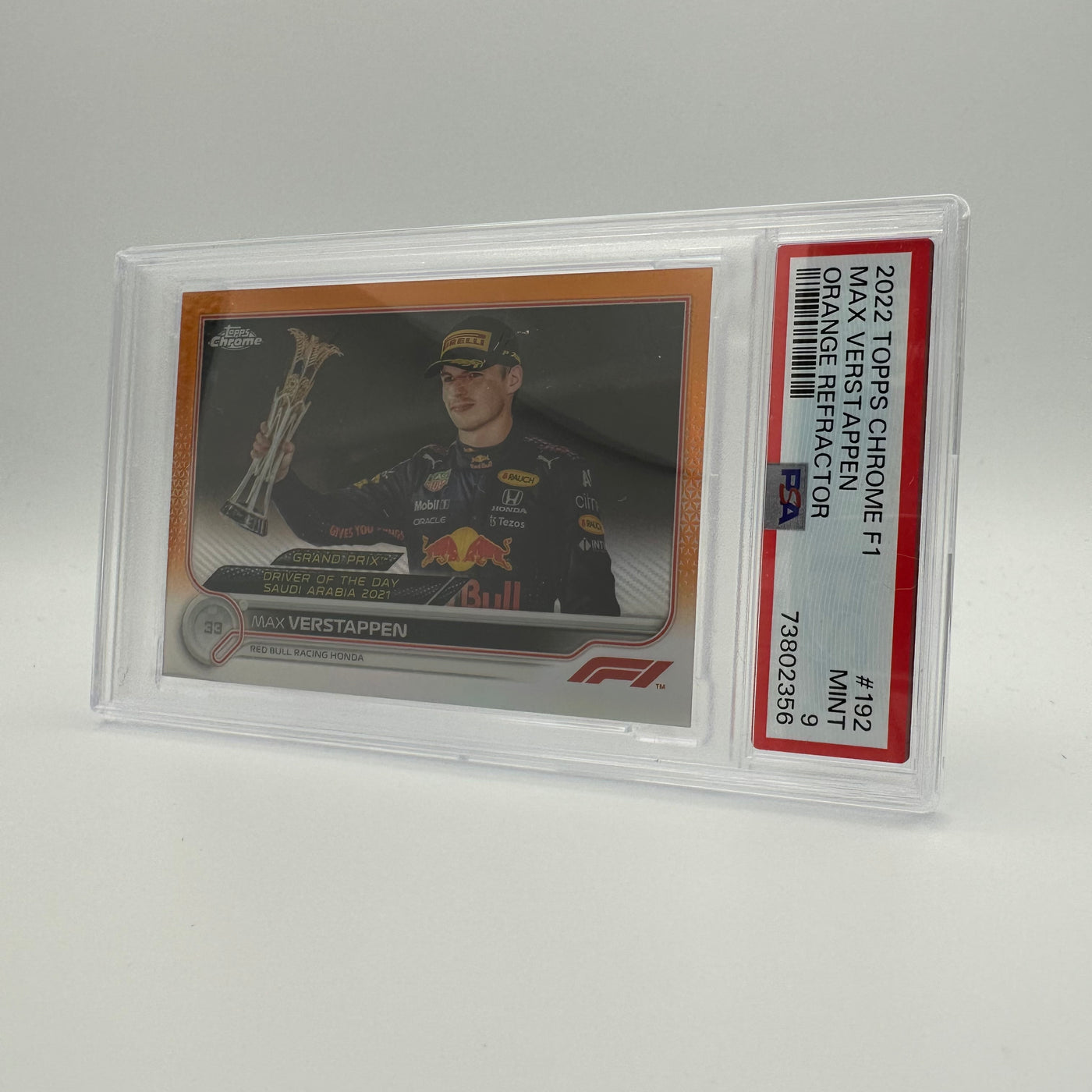 PSA 9 - 13/25 MAX VERSTAPPEN #192 - ORANGE REFRACTOR