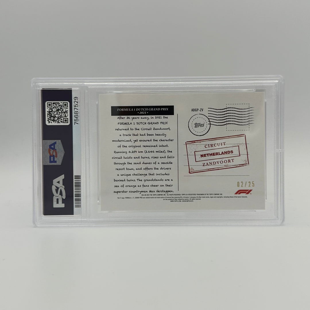 PSA 9 - 02/25 ART DU GRAND PRIX #ADGPZV - DUTCH GRAND PRIX 2021 - ORANGE