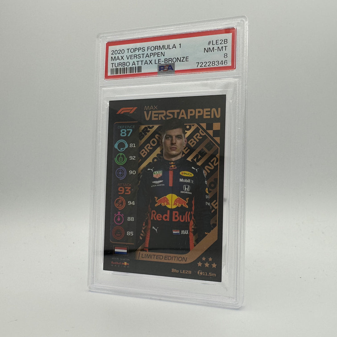 PSA 8 -   MAX VERSTAPPEN  #LE2B - LIMITED EDITION - BRONZE