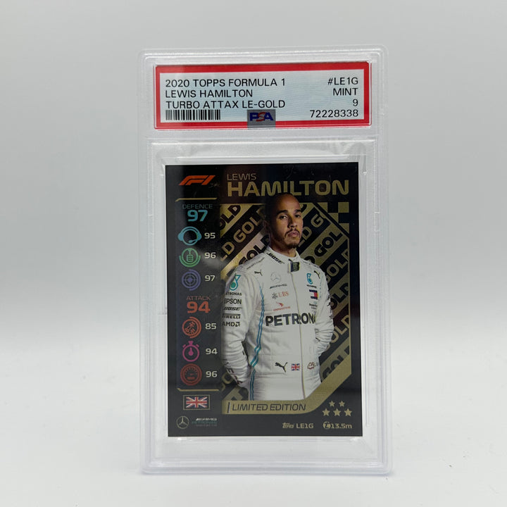 PSA 9 -   LEWIS HAMILTON  #LE1G - LIMITED EDITION - GOLD