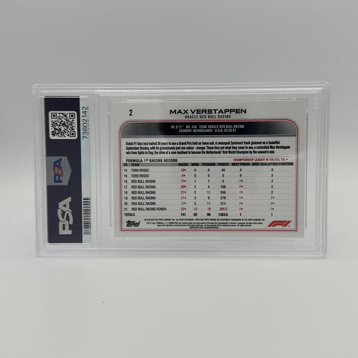 PSA 9 - MAX VERSTAPPEN #2 - SSP