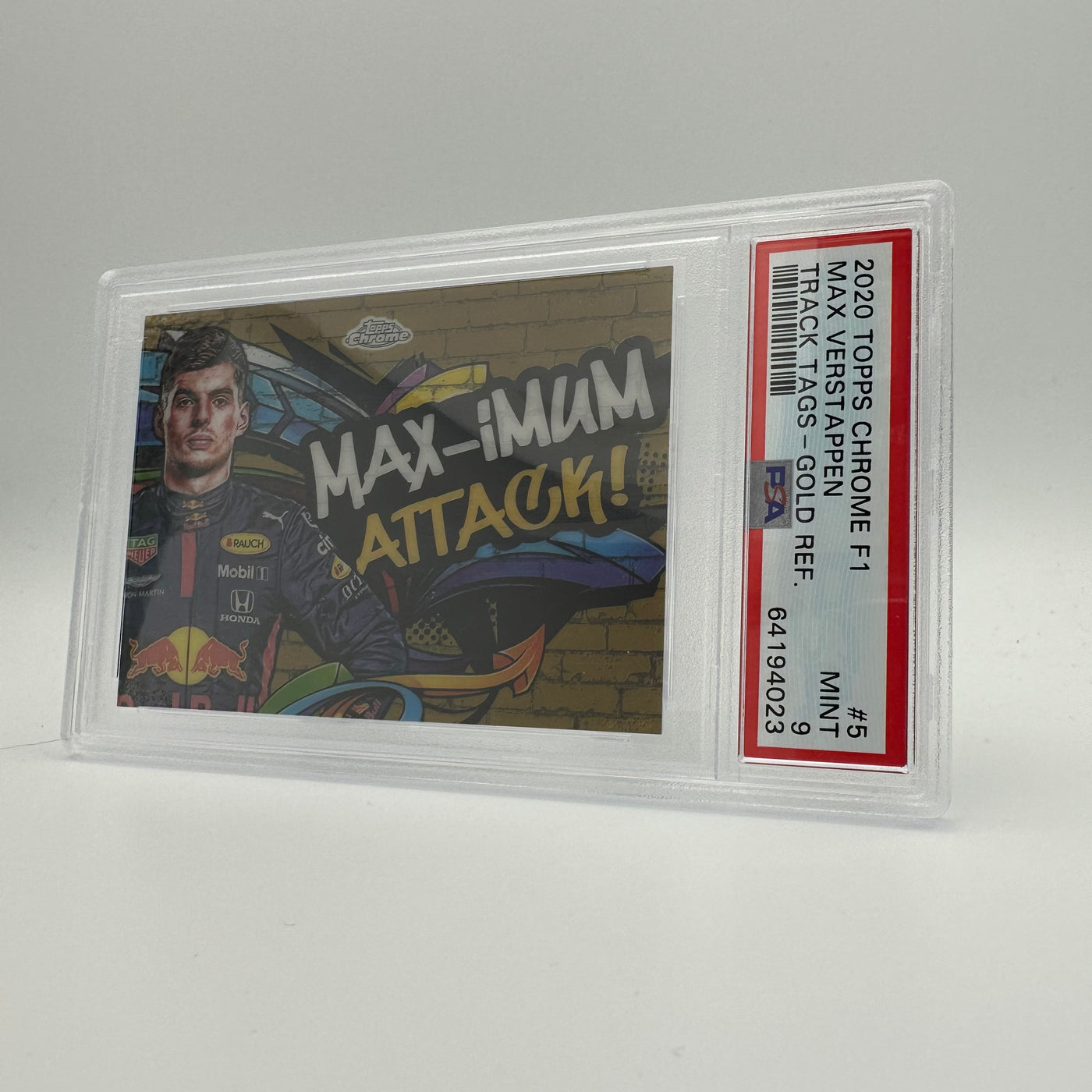 PSA 9 - 47/50 MAX VERSTAPPEN #5 - TRACK TAGS - GOLD REFRACTOR