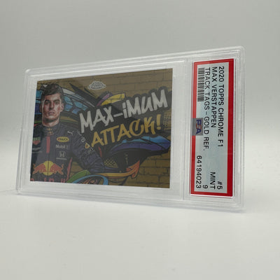 PSA 9 - 47/50 MAX VERSTAPPEN #5 - TRACK TAGS - GOLD REFRACTOR