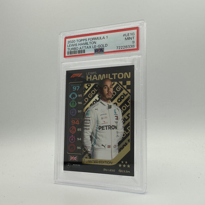 PSA 9 -   LEWIS HAMILTON  #LE1G - LIMITED EDITION - GOLD