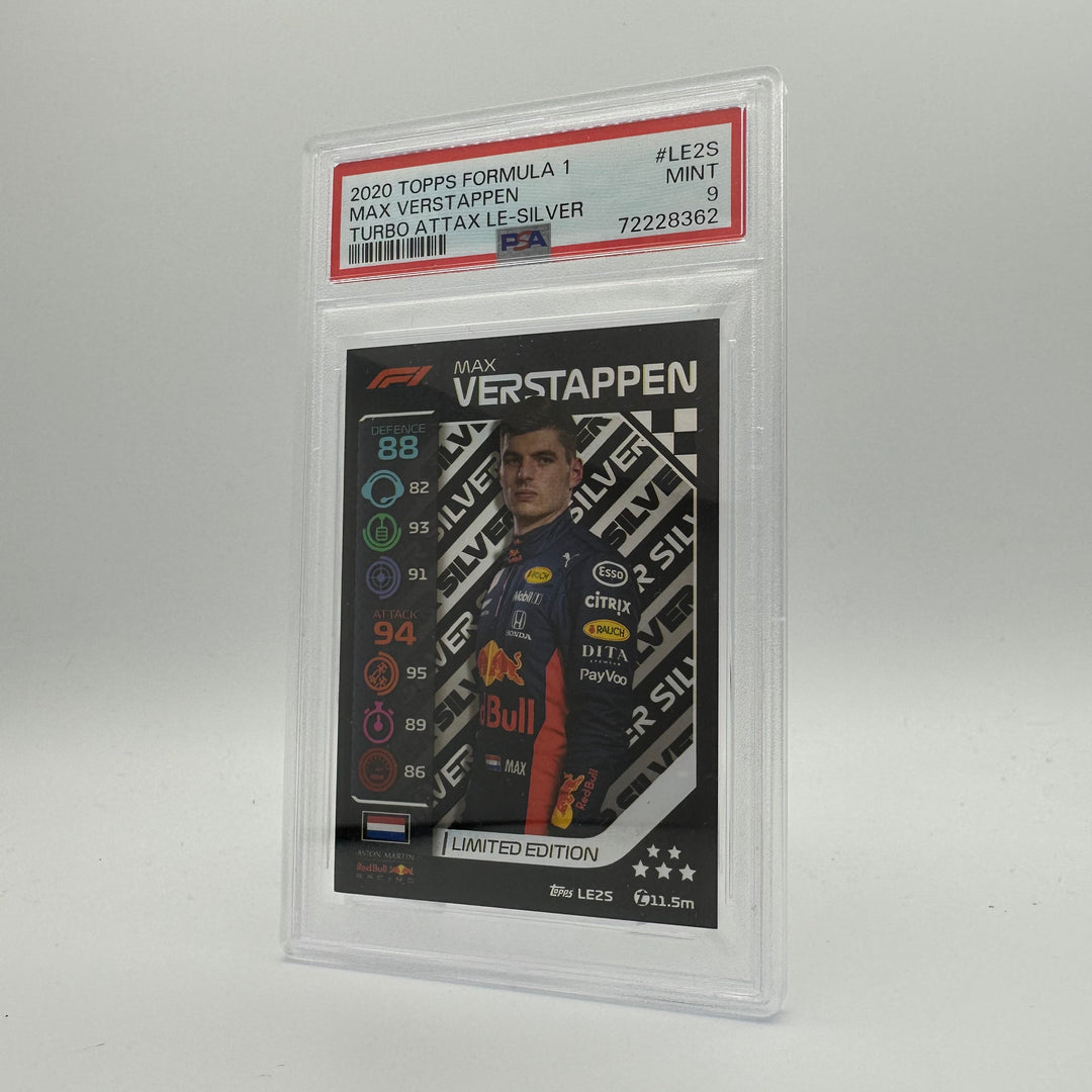 PSA 9 -   MAX VERSTAPPEN  #LE2S - LIMITED EDITION - SILVER