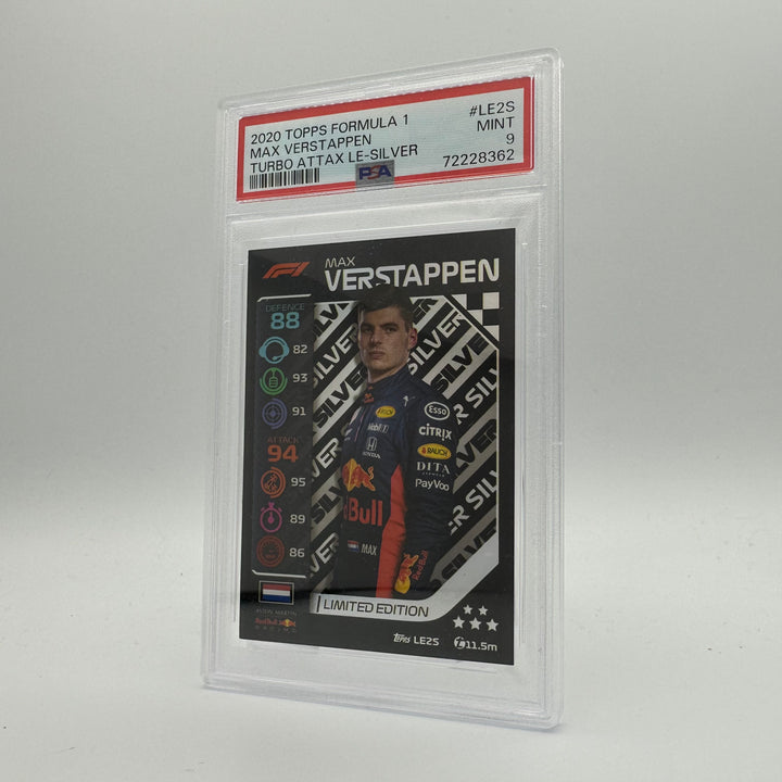 PSA 9 -   MAX VERSTAPPEN  #LE2S - LIMITED EDITION - SILVER