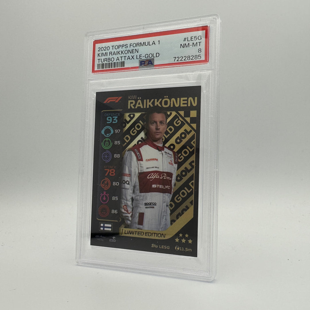 PSA 8 -   KIMI RAIKKONEN  #LE5G - LIMITED EDITION - GOLD