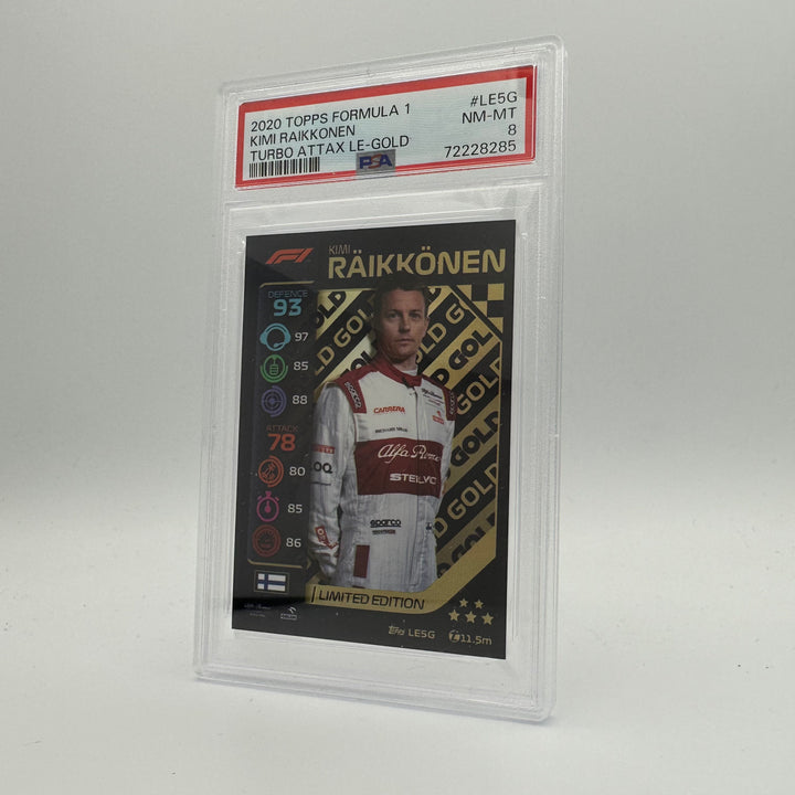 PSA 8 -   KIMI RAIKKONEN  #LE5G - LIMITED EDITION - GOLD