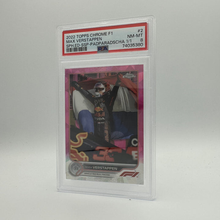 PSA 8 - 1/1 MAX VERSTAPPEN #2 - SAPPHIRE EDITION 2 - SSP - PADPARADSCHA