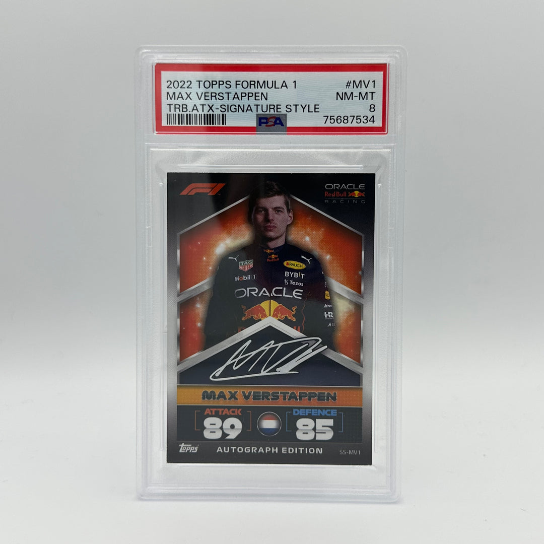 PSA 8 - MAX VERSTAPPEN #MV1 -  SIGNATURE STYLE