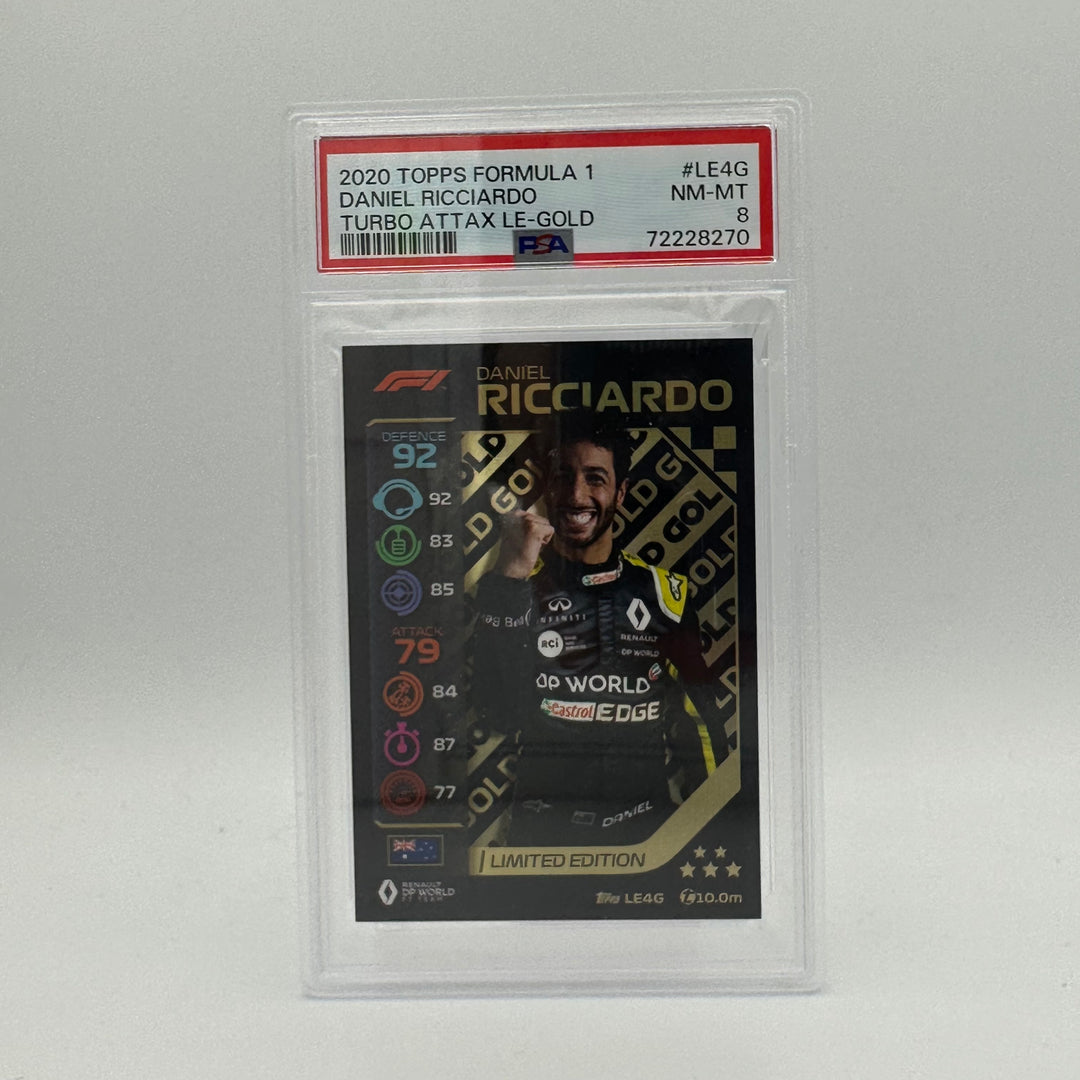 PSA 8 -   DANIEL RICCIARDO  #LE4G - LIMITED EDITION - GOLD