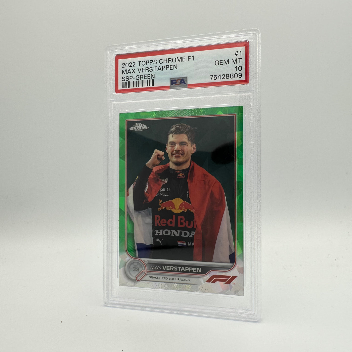 PSA 10 - 11/75 MAX VERSTAPPEN #1 - SAPPHIRE EDITION - SSP - GREEN