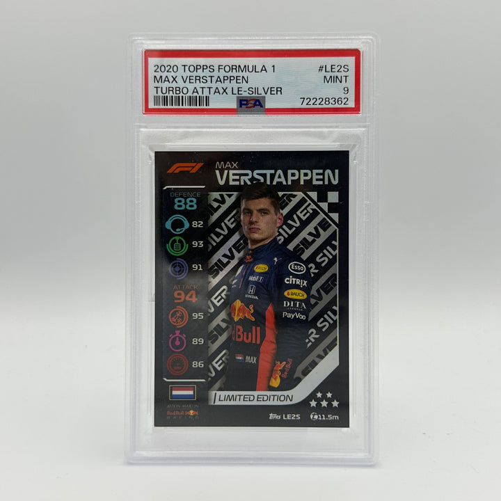 PSA 9 -   MAX VERSTAPPEN  #LE2S - LIMITED EDITION - SILVER