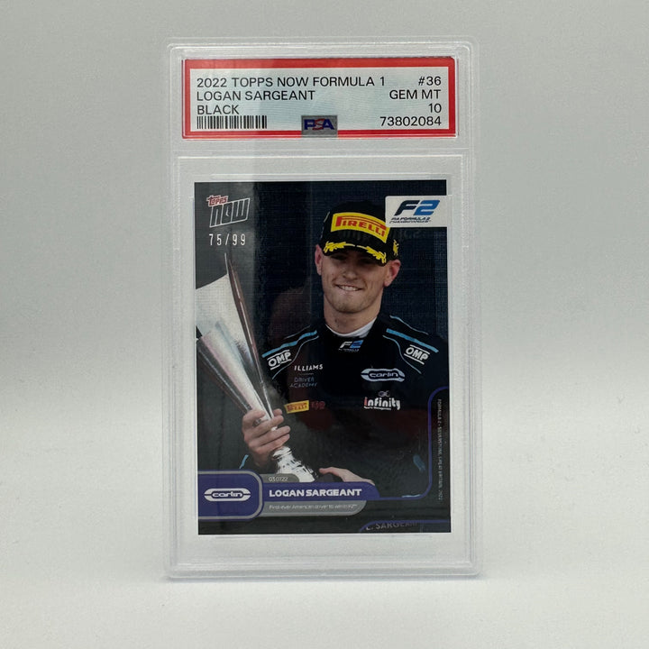 PSA 10 - 75/99 LOGAN SARGEANT #36 - BLACK