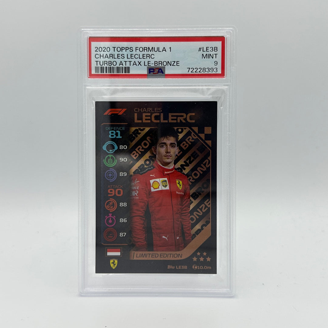 PSA 9 -   CHARLES LECLERC  #LE3B - LIMITED EDITION - BRONZE