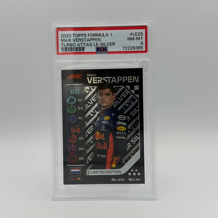 PSA 8 -   MAX VERSTAPPEN  #LE2S - LIMITED EDITION - SILVER