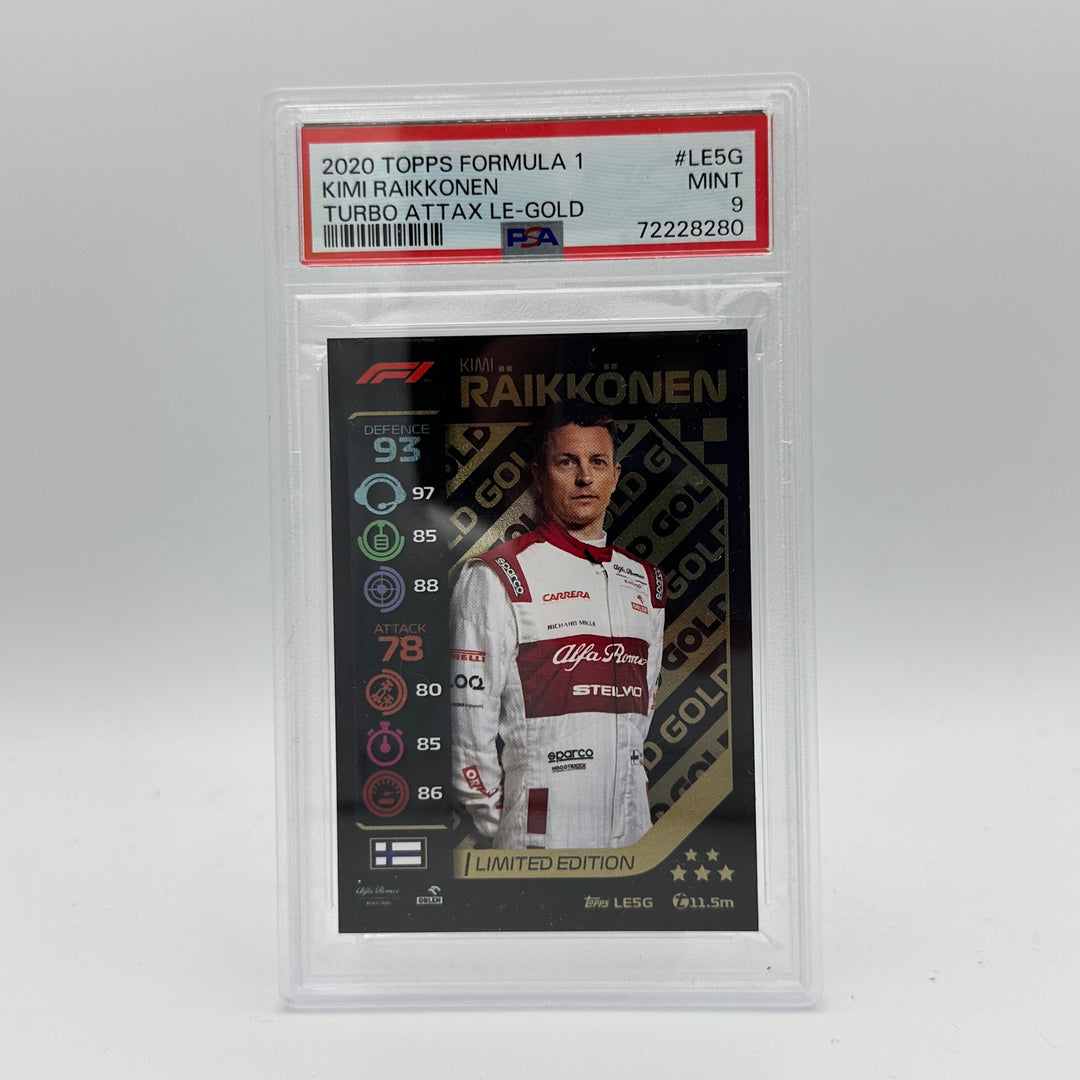 PSA 9 -   KIMI RAIKKONEN  #LE5G - LIMITED EDITION - GOLD